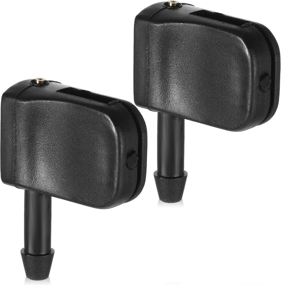 2PCS 3way Universal Car Front Windshield Washer Nozzle, Windshield Sprayer Nozzle Wiper Sprayer Arm Nozzles Replacement