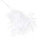 2pcs White Artificial Willow Leaves Decor for Home Party and Festival Ornament for Living Office Exhibition Hall Bar Cafe Decoration