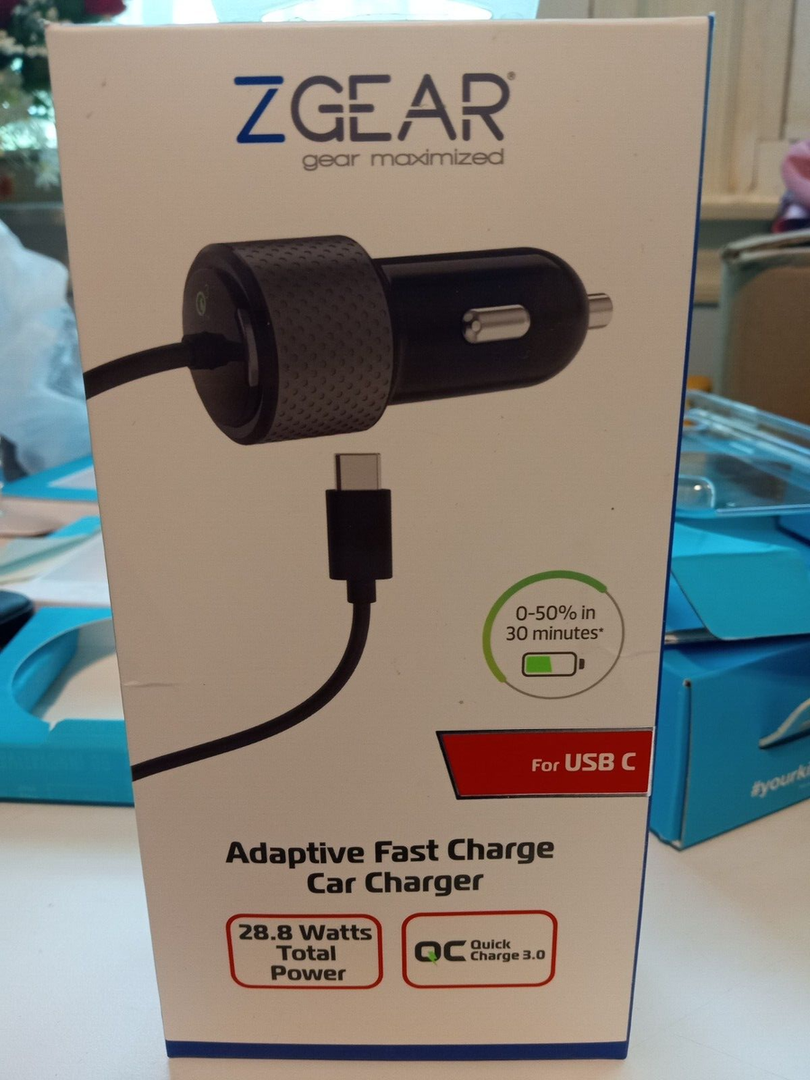 Iphone Fast Chargr Car Charger With Usb Port Zgear