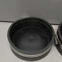 4 PCS 4" Flexible PVC Cap with Stainless Steel Clamps Black PVC Sewer Cap RV Plumbing