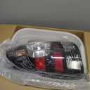 Nakuuly Tail Light Assembly Compatible With 2005-2015 Tacoma Pickup Driver and Passenger Side LED Taillights Brake Signal Assembly with Bulb and Harness (Black Housing Style)