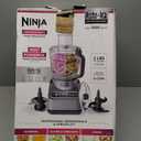 Ninja Food Processor, Professional XL, 1200 Peak-Watts, 4-in-1, Chopping, Slicing/Shredding, Purees, Dough, 12-Cup Processor Bowl, 2 Blades & 2 Discs, Feed Chute/Pusher, Black, NF701