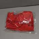 UNCLECAT Women's Puff Short Sleeve Sweater Summer Lightweight Knit Tops Crew Neck Casual Cropped Sweaters Red, Small