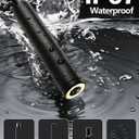5.5mm Endoscope Camera, 1920P HD Borescope with 8 Adjustable LED Lights, Semi-Rigid Snake Cable, IP67 Waterproof, 16.4ft Single Lens for iPhone & Android