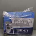 Hibbent Bidet Attachment for Toilet, Self Cleaning Dual Nozzle, Hot & Cold Water Spray Non-Electric Mechanical Bidet Toilet Seat for Rear or Female Washing Sanitizing, Adjustable Water Pressure, White