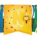 Everyday Sesame Street Highchair Decoration Kit (38") Ribbon & Paper Delight for Birthdays & Celebrations - Unique, Eye-Catching Design for Kids
