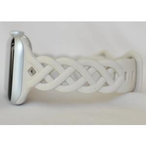 Roped Pattern Apple Watch Band - Cream Color