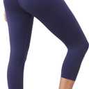 Women's Capri Leggings, High Waisted Soft Compression Workout Athletic Yoga Gym Running Pants for Women (Black, S)