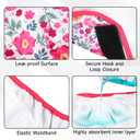 5 Pack Reusable Diapers for Doggie, Highly Absorbent Dog Diapers Female for Pet with Incontinence or Frequent Urination, Large Dog Diapers Female, Flowers, L