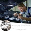 24" Throttle Cable Kit, Stainless Steel Braided Throttle Control Cable Line with Fitting, Universal Throttle Cable Assembly Braided Throttle Gas Cable, Car Accessories
