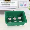 5pcs 60 Cells Seed Starter Tray with Grow Light Indoor Seeds Starter Kit with Lid Plastic Planting Trays Mini Greenhouse Garden