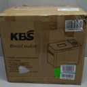 KBS 2LB Bread Maker, 19-in-1 Automatic Bread Machine Stainless Steel with Ceramic Pan,15H Timer&1H Keep Warm, Sourdough, Gluten-Free, 650W Bread Maker Machine with 3 Loaf Sizes 3 Crust Colors, Recipes