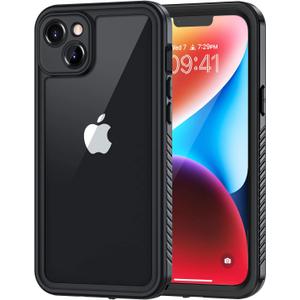Lanhiem for iPhone 14 Plus Case, IP68 Waterproof Dustproof Shockproof Cases with Built-in Screen Protector, Full Body Protective Phone Case for iPhone 14 Plus -6.7 inch (Black)