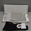 Flow Lite 84 Keys Low Profile Mechanical Keyboard, 75% Swappable Rechargeable Wireless Keyboard with 2.4G Receiver, Bluetooth and Wired Connection for Windows, Mac/ Specter Linear Switches (Marble)