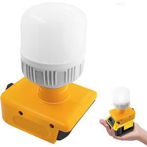 12W 1300LM Handheld LED Flashlight Work Light for Dewalt 18V/20V MAX/60V Li-ion Battery Max 6500K Cool White Light for Outdoor Use, for Camping, Car Repairing, Emergency and Job Site Lighting