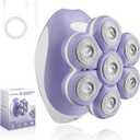 7D Electric Razors for Women: Fast & Painless Full-Body Shaver for Legs & Face  Waterproof Ladies Hair Remover w/Light & Travel Cover  Wet/Dry Use, Smooth Close Shaving, Gifts for Women (Purple)