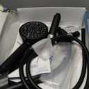 MakeFit Dual Filtered Rain Shower Head Combo, High Pressure Handheld Shower Head with Adjustable Bar - Rainfall Shower Head And Showerhead with Filter for Hard Water - Removes Chlorine (Matte Black)