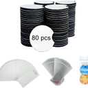 160PCS Sublimation Coasters Blanks, Round Car Coasters Sublimation Blanks Set, Car Coaster Packaging with Display Cards Bags, 2.75 Inch Blank Cup Mat for Sublimation Transfer Heat Press DIY Crafts