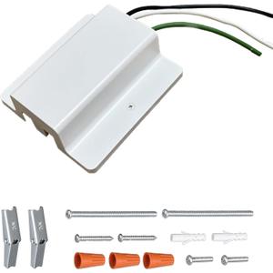 White 1-Pack H Track Floating Canopy Connector for Track Lighting Accessories H Track System, Energize The Rails