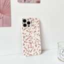 2 x NITITOP Compatible with iPhone 16 Pro Max Case Cute Flower Women Girls Floral Rose Design Vintage Shockproof Soft Girly Slim TPU Fashion Protective Phone Cover - Pink