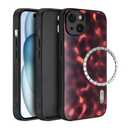 Aijohnny Tortoiseshell Phone Case for iPhone 15,[Full Camera Protection],[Compatible with Magsafe], TPU Protective Shockproof Phone Cover, Lightweight Slim Case for Women (for iPhone 15)