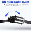 Rear Left&Right CV Axle Shaft Assembly Fit for Honda CR-V (EX/EX-L/LX/SE) L4 2.4L 2007 2008 2009 2010 2011 (Only for 4WD Built in Japan), Replace for 66-4293 66-4294, 2 pcs CV Joint Shaft