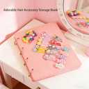 36Pcs Hair Accessory Set with 11pcs Cute Hair Clips,7 Snap Hair Clips,9Pcs Elastic Rubber Bands and 9Pcs Seamless Hair Ties for Girl and Women for All Hair Types Valentine's Day Gifts