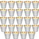 24PCS Citronella Candles - Garden Citronella Scented Candles Outdoors, 240-360 Hours Burning, Natural Soy Wax, Portable Jar Candle Gift Sets for Home Patio Yard Indoors, Balcony, Camping, Small