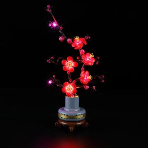 BRIKSMAX Light Kit for Lego Botanical Plum Blossom - LED Lighting Compatible with Lego Icons 10369, Valentines Day Gift (Model Not Included)