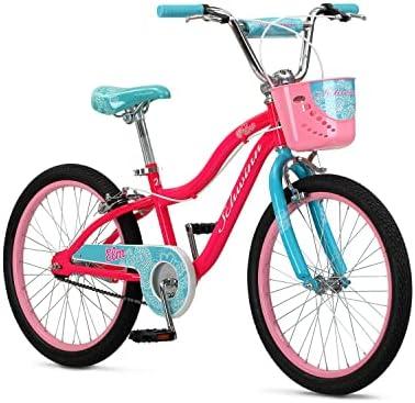 Amazon.com : Schwinn Elm Bike, 20 Inch Bike for Kids Ages 7-13, SmartStart Ergonomic Design for Kids, Adjustable Seat Grows with your Child, Rear Coaster Brake & Front and Rear Hand Brakes, Training Bicycle : Sports & Outdoors