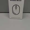 Bluetooth Mouse - Wireless, Rechargeable, Silent, Slim, Portable for Laptop, iPad, MacBook Pro, Surface Pro, PC and Samsung Tablet (White)