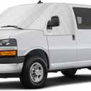 Windshield Sun Shade for 2003-2026 Chevrolet Chevy Express 1500 3500 4500/ GMC Savana, External 5-Layer Reflective Sunshade for 2003-2026 Chevrolet Express 1500 3500 4500