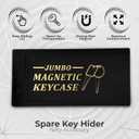 RamPro Hide A Key Magnetic Key Holder Under Car - for Your Car So You Never Lock Out - Store a Spare Key for Your Home, Storage, Office, or Vehicle - 6 pack