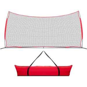 20x10 Lacrosse Backstop Heavy Duty Lacrosse Backstop Netting, 200 Sq Ft Ball Stop Net for Backyard | Baseball, Soccer, Softball, Basketball, Hockey & Multi-Sport Training | Easy Setup, Portable