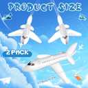 Syhood White 2 Pcs 79 Inch Large Inflatable Airplane Balloon Airplane Aviation Themed for Outdoor Birthday Party Gifts Swimming Pool Decorations Toys