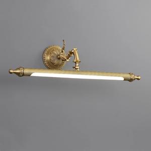 Antique Brass Bathroom Vanity Light Traditional Vanity Lighting LED Bathroom Wall Light Long Strip Vintage Sconce Light Bookshelf Library Lights in Gold - 22" Third Gear Dimming