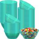 50 Pack 6oz Glitter Green Disposable Plastic Bowls ,Glitter Small Bowls for Ice Cream, Candy, Soup, Salsa, Fruit. Great for Parties Birthday Valentine Day Weddings Baby Showers Holiday Events.(Green)