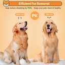 Dog & Cat Brush, Self Cleaning Slicker Brush for Pets, Upgraded Dog Brush for Shedding Massaging and Grooming, Removes Loose Undercoat & Portable Comb for Long Short Haired Dogs(Gray)