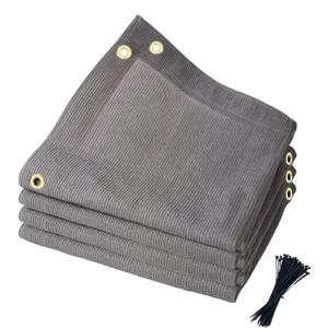 MEANCHEN 90% Outdoor Sun Shade Cloth 8' x 15' Pergola Shade Cover for Deck Backyard Patio Garden Breathable Sunshade Fabric with UV Protection Privacy Sun Screen for Porch, Carport, Pool Gray