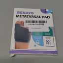 BENAYO Orthopedic Metatarsal Pads,Ball of Foot Cushion with Gel Pad for Women and Men, Foot Pads for Ball Pain Relief, Morton's Neuroma, Metatarsalgia Support. (XLARGE:MEN(10-13), Grey)