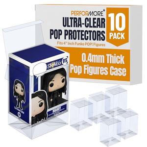 Performore Ultra Clear Protector Case Compatible for 4" Funko Pop, 40 Pack Crystal Clear Plastic Cover with Protective Film, 0.4mm Thick Vinyl Pop Figures Case