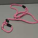 WePet Dog Training Slip Leash, No Pull, Durable Reflective Lead, Puppy Heavy Duty Loop Rope, Comfortable Handle, 6 ft, 1/2 inch, diam. Pink/White