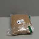 NICETOWN Semi Sheer Linen Curtains Flax Texture 84 inch Length, Rod Pocket & Back Tab Linen Blend Window Drapes Privacy with Light Filtering for Bedroom/Laundry, Camel, W52 x L84, 2 Panels