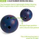 Champion Sports Rubber Bowling Ball