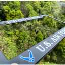 2Pcs Car License Holder for U.S. Air Force License Plate Frames Black Aluminum License Plate for United States Air Force 12.5 x 6.5 USAF License Plate Holder