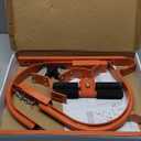 2 Pack Heavy Duty Ladder Roof Hook with Wheel Rubber Grip T-Bar for Damage Prevention,500 lbs Weight Ratin,Fast & Easy to Access Steep Roof