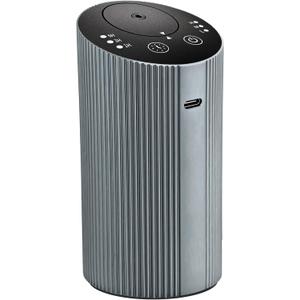 Waterless Essential Oil Diffuser for Home Car Office, Scent Diffuser with 4 Timer (1/3/6H & Off) & 3 Mist(L/M/H), Rechargeable Aromatherapy Diffuser, Portable Mini Air Aroma Diffuser, Silver Grey