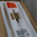 2-Light Modern Brushed Titanium Gold Wall Sconce with Clear Glass Crystal Luxury Wall Light Fixtures for Bedroom Living Room Bathroom Vanity Mirror Light Fixtures Set of 2