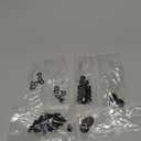 M6 x 10mm Flanged Hex Head Bolts, Nuts, Flat & Lock Washers, 20Pcs 18-8 (304) Stainless Steel, Fully Threaded, Black Oxide by SG TZH