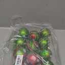 12 PCS 2.4 Inch Christmas Tree Ball Ornaments, Plastic Glittering Christmas Balls Decorations, Red and Green Hanging Pendants for Xmas Tree Decor